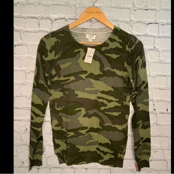 NWT J.Crew Teddy crew neck sweater. XS - Picture 1 of 3